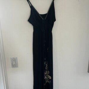 Soul Revival Women's  Black Boho Maxi Dress Size M